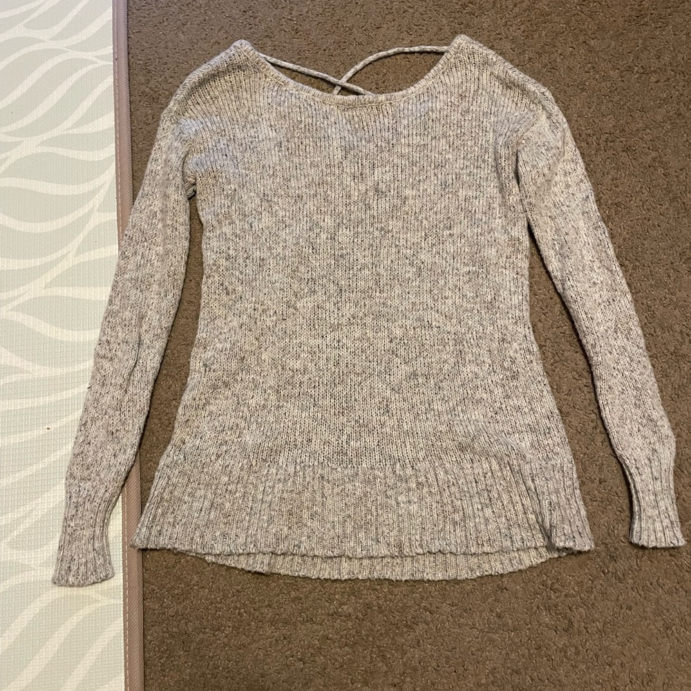 American Eagle Outfitters Beige Knit Sweater